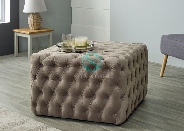 Cube Chesterfield Footstool