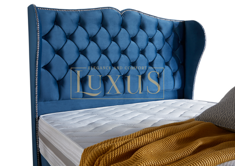 Alice Chesterfield Winged Divan Bed