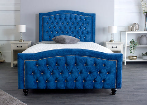 Sleigh Beds, Chesterfield Beds, Upholstered Beds, Studded Beds, Diamante Beds, Luxury Beds