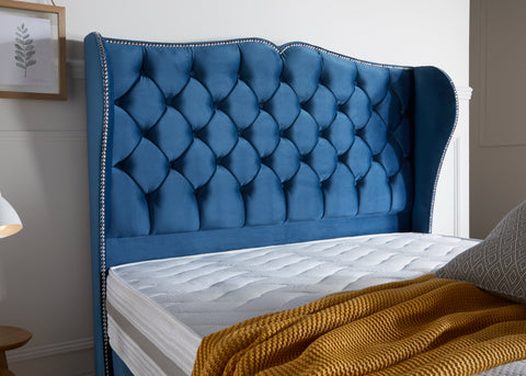 Winged Divan Beds, Chesterfield Divan Beds, Upholstered Divan Beds, Studded Divan Beds, Deep Buttoned Divan Beds