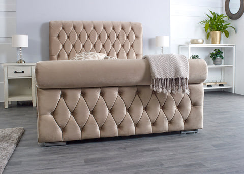 Sleigh Beds, Chesterfield Beds, Upholstered Beds, Studded Beds, Luxury Beds