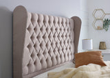 Luxury Beds, Chesterfield Beds, Upholstered Beds, Winged Beds, Studded Beds