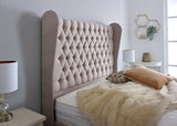 Luxury Beds, Chesterfield Beds, Upholstered Beds, Winged Beds, Studded Beds
