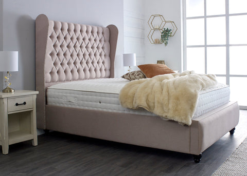 Luxury Beds, Chesterfield Beds, Upholstered Beds, Winged Beds, Studded Beds