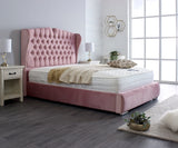 Rosa Chesterfield Winged Bed