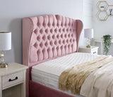 Rosa Chesterfield Winged Bed