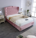 Rosa Chesterfield Winged Bed