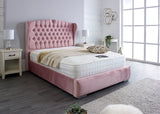 Rosa Chesterfield Winged Bed