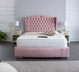 Rosa Chesterfield Winged Bed