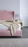 Rosa Chesterfield Winged Bed