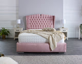 Rosa Chesterfield Winged Bed