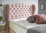 Winged Divan Beds, Chesterfield Divan Beds, Upholstered Divan Beds, Deep Buttoned Divan Beds