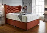 Winged Divan Beds, Chesterfield Divan Beds, Upholstered Divan Beds, Deep Buttoned Divan Beds